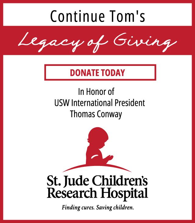 Donate to St. Jude Children's Research Hospital in Honor of President Conway